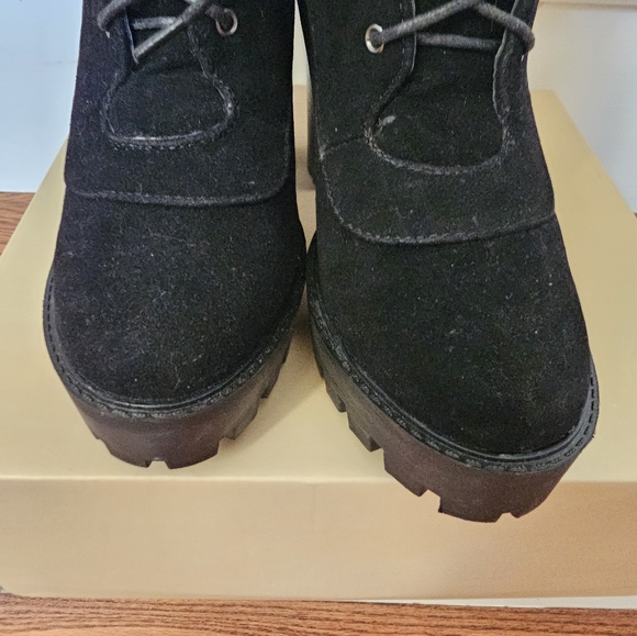 Yoki Fashion boots; Black Suede; Size 8.5M - Picture 9 of 12